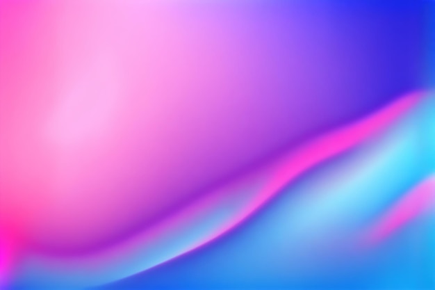 Neon gradient abstract background Blur vibrant pink blue soft color light flare curves texture decorative art illustration with empty space