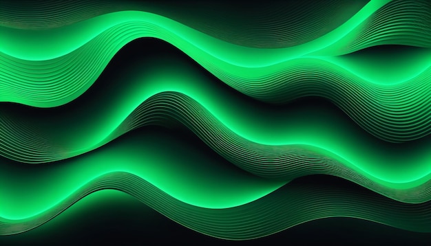 Neon Green Gradients A Journey into Abstract Art