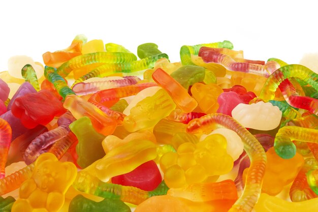 Neon gummy candies