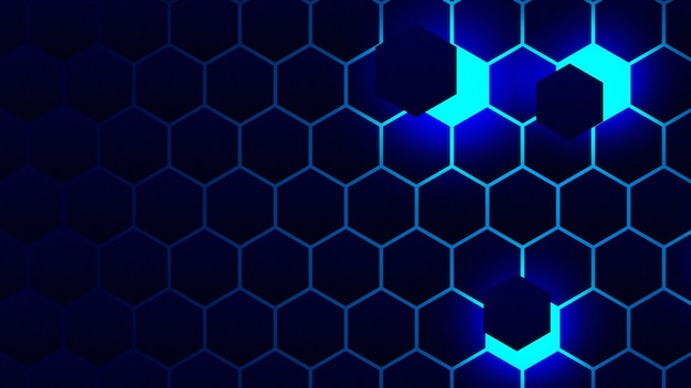 Neon hex textures and backgrounds for networking