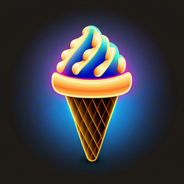 neon ice cream