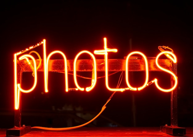 Neon inscription 