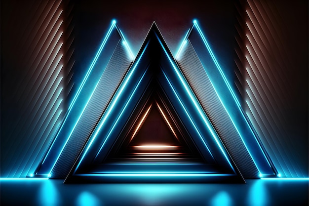 neon interieur 3d renderen