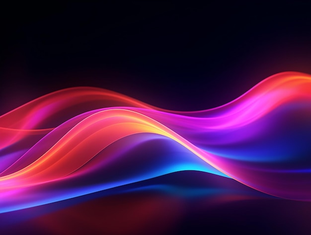 Neon Kleur Gladde Textuur Achtergrond Wallpaper AI Gegenereerd