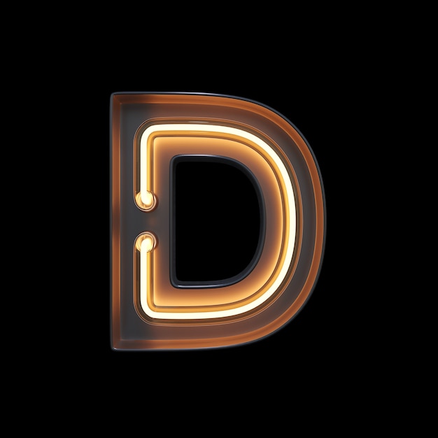 Foto alfabeto di luce al neon d
