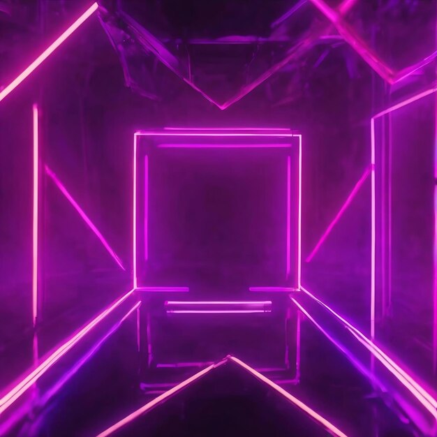 Neon light background blur fluorescent glow purple