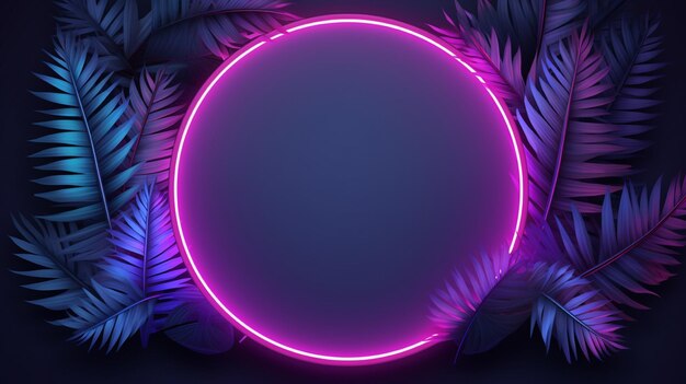 Photo neon light background