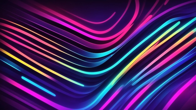 Neon light flyer background and wallpaper