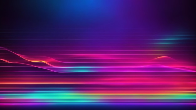 Neon light flyer background and wallpaper