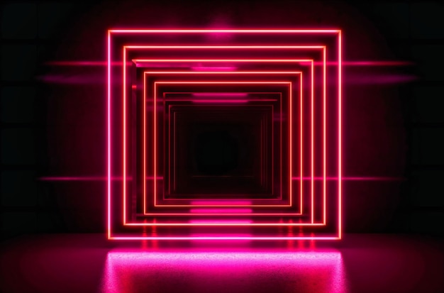 neon light frame background