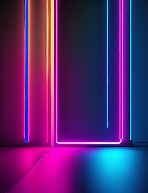 Neon light party background