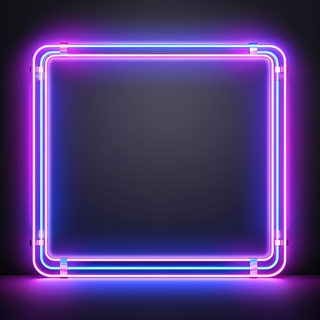 Photo neon light podium with light beams hd 8k wallpaper stock photographic image