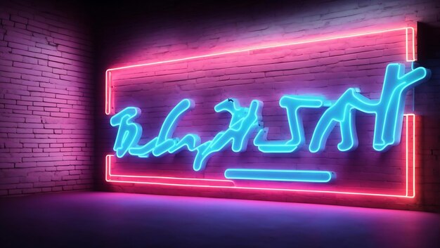 Neon Light wall background