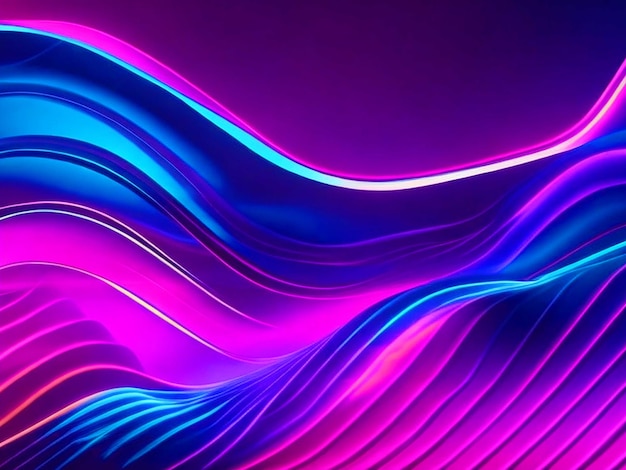 Neon light wallpaper 4k waves huawei mediapad stock