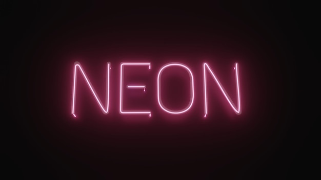 Carta da parati con luce al neon scritta neon