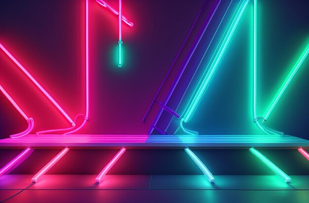 Neon lighting background