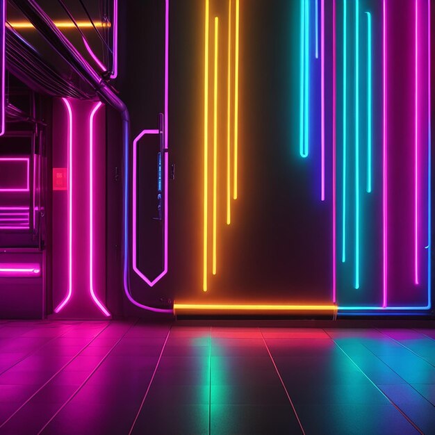 Neon lighting background