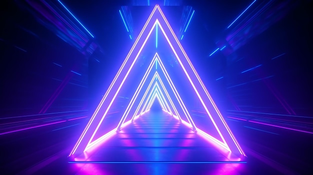 Neon lights background concept