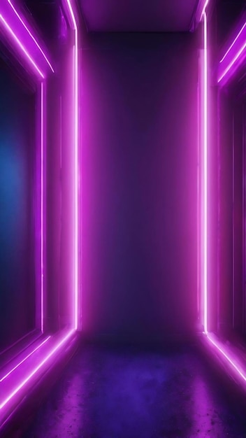 Neon lights blue and purple seamless loop background
