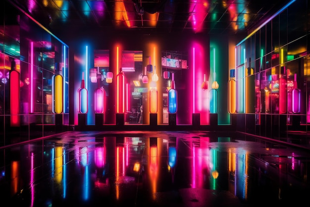 Neon Lights Wonderland rgb wallpaper photo