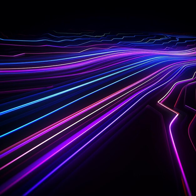 Neon line background animation