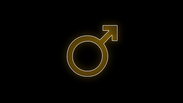 neon Male Symbol icon male symbol