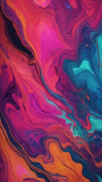 Neon marble background illustration generative ai