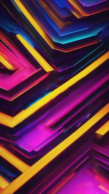 Neon modern abstract background