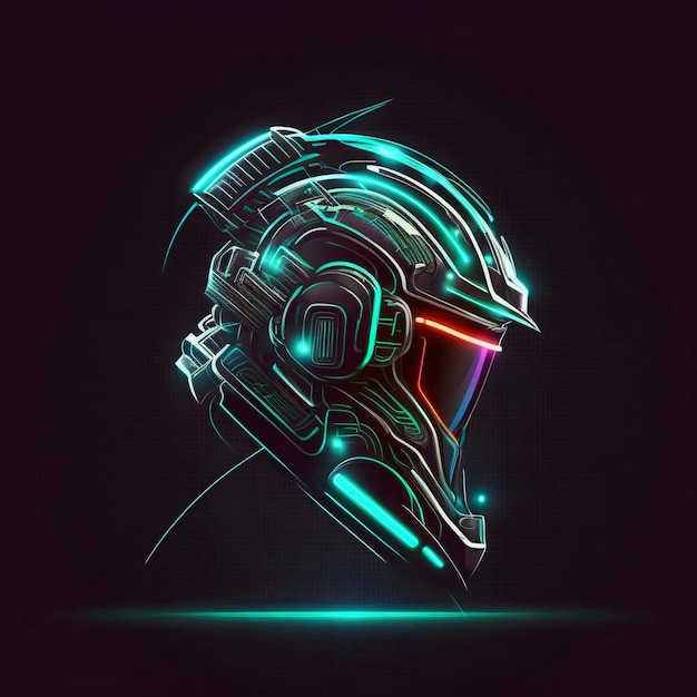 neon motorcycle helmet