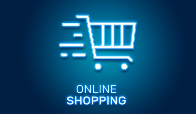 neon online winkelen icoon