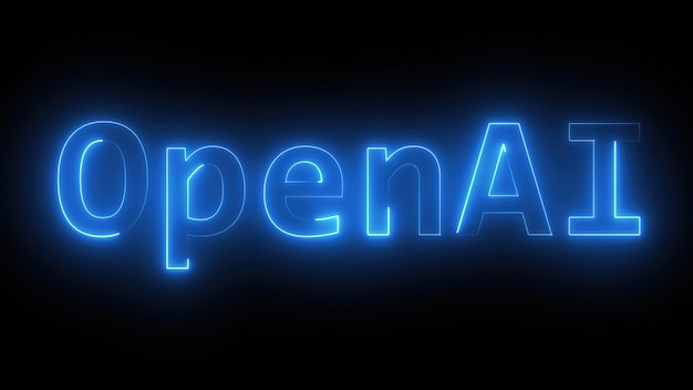 Foto neon openai-tekst