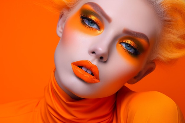 Neon orange blend