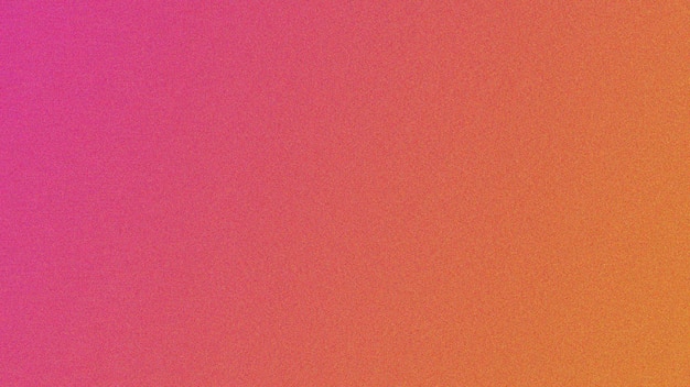 Neon orange and neon pink color gradient grain texture background