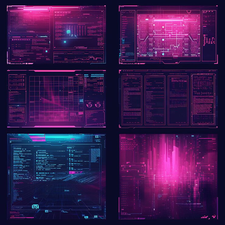 Foto neon paneel ontwerpen en cyberpunk kunst trendsetting digitale assets wachten verbeter uw visuele