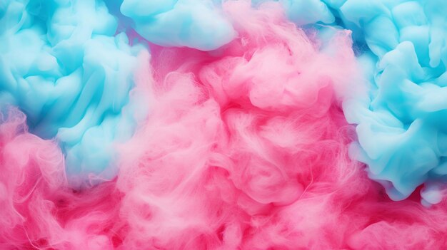 Photo neon pastel cotton candy background candy floss texture generative ai