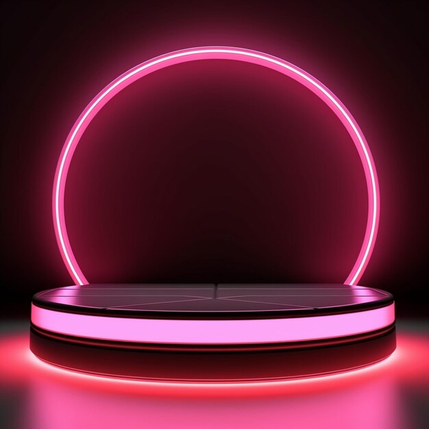 neon podium