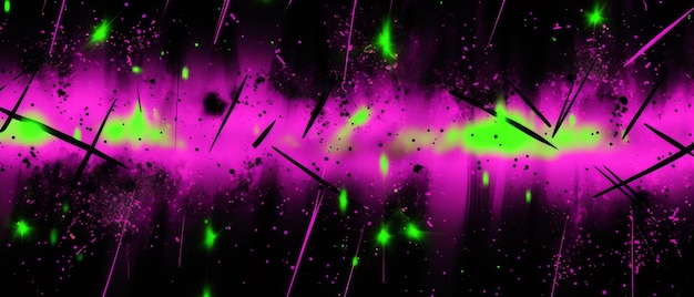 Photo neon purple graffiti splatter art background