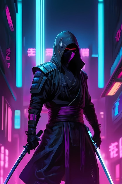 Neon Ronin Shadows Within