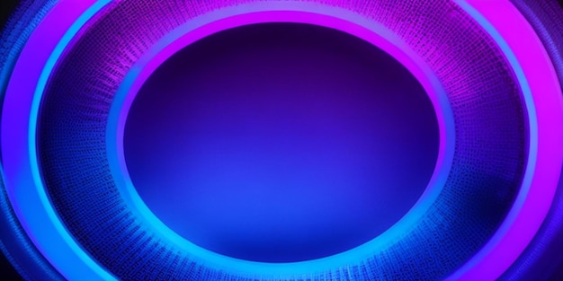 Neon roze en blauwe getextureerde ronde cirkel achtergrond geschikt voor websjablonen voor ontwerpachtergronden