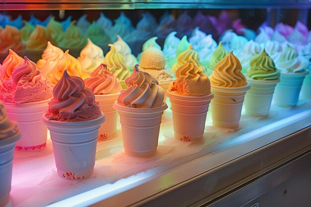 Neon Scoops A Colorful Delight