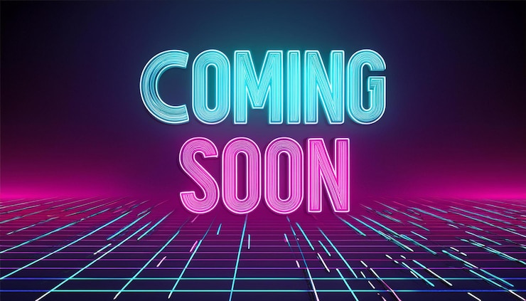 Photo a neon sign that says coming soon