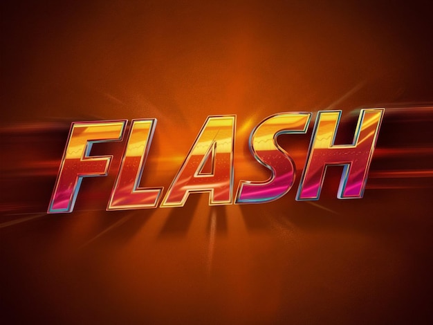 a neon sign that says flash on it