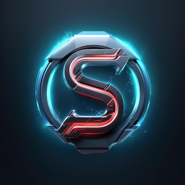 a neon sign that says s on it