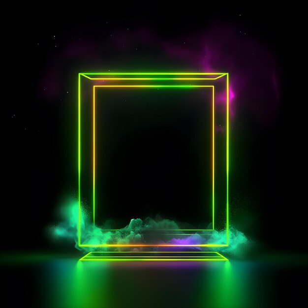 A neon sign
