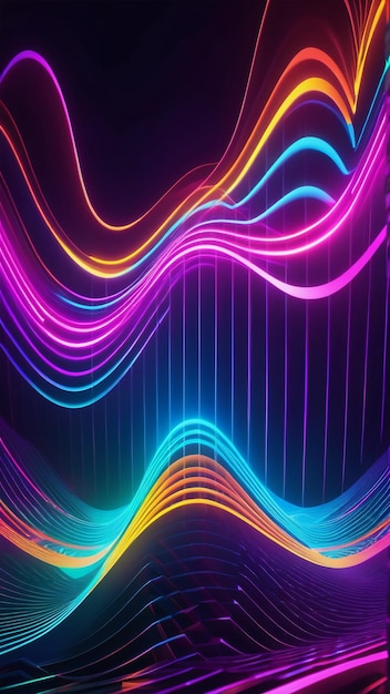 Neon Sound Waves