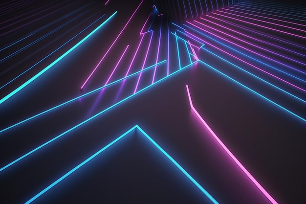 A neon strip in blue and pink with the word disco on it