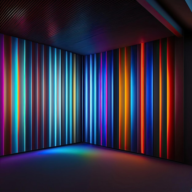 Neon Striped Background