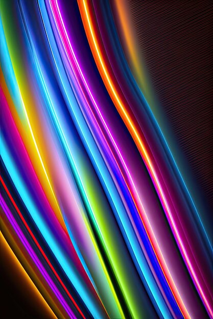 Neon Striped Background