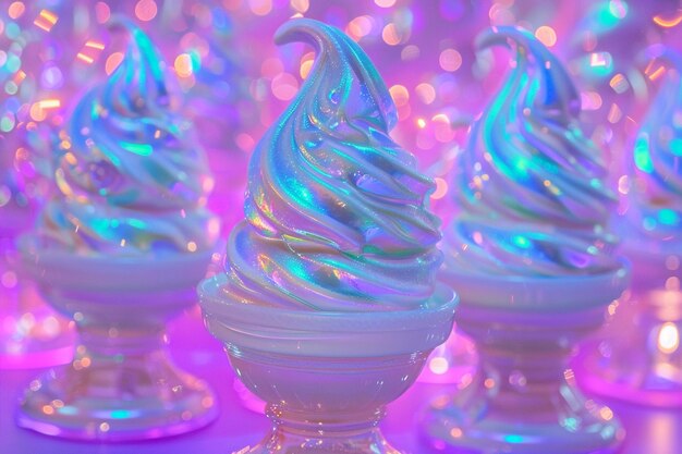 Neon Swirl vermaakt ijsdromen