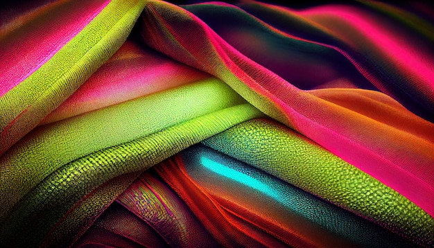 Neon textile background